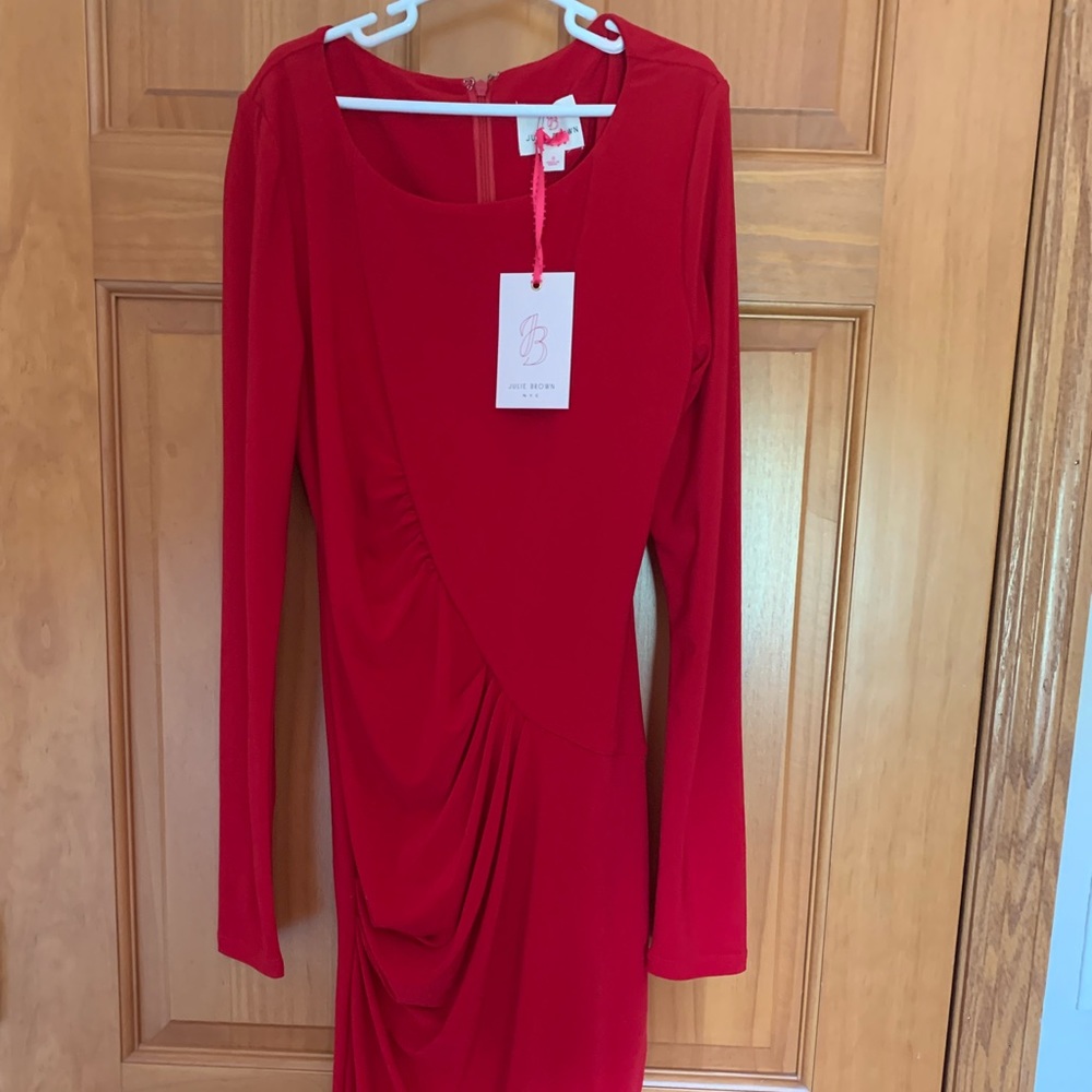 JB by Julie Brown Women’s dressy long sleeved knit dress